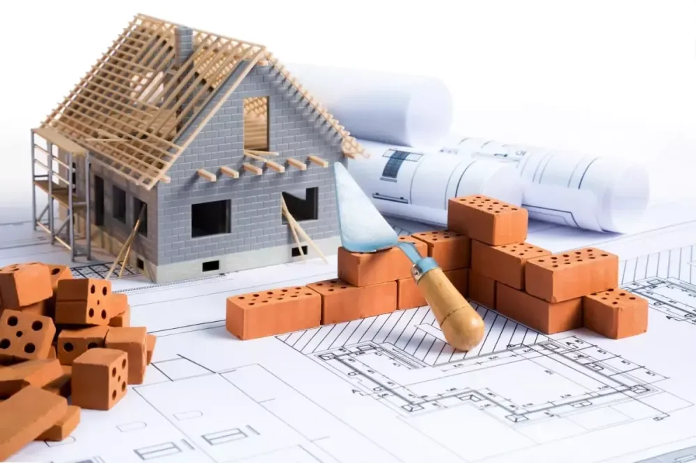 plan de maison en construction